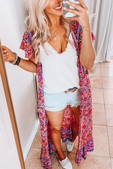 Maxikleid mit Blumenmuster im Bohemian-Stil